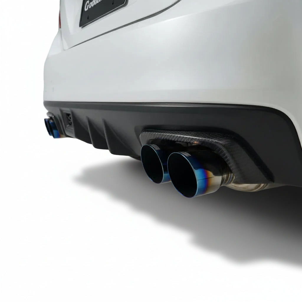 Embellecedores de escape de fibra de carbono JDMuscle WRX/STI Tanso 15-21