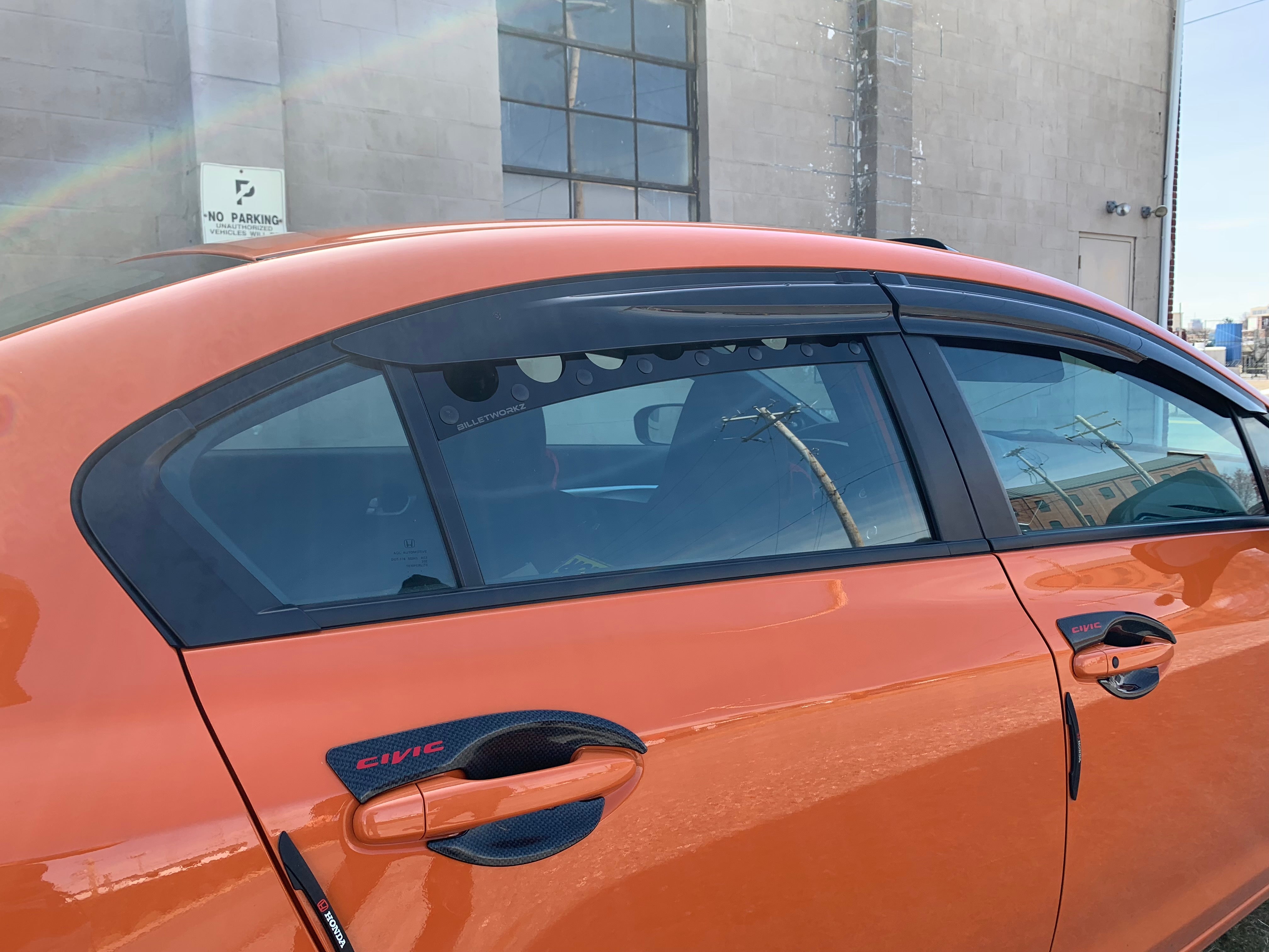 Ventilaciones de ventana Billetworkz (Honda Civic Sedán 2012-2015)