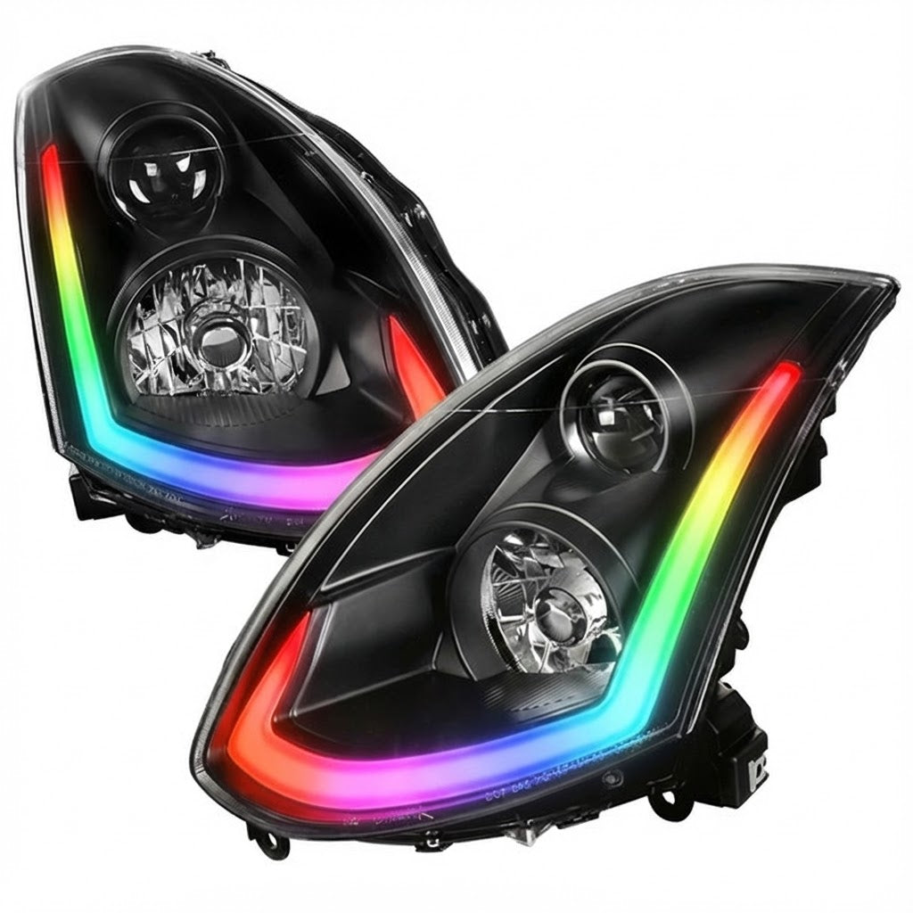 NTXGlow RGB Headlights | 2003-2007 Infiniti G35 Coupe