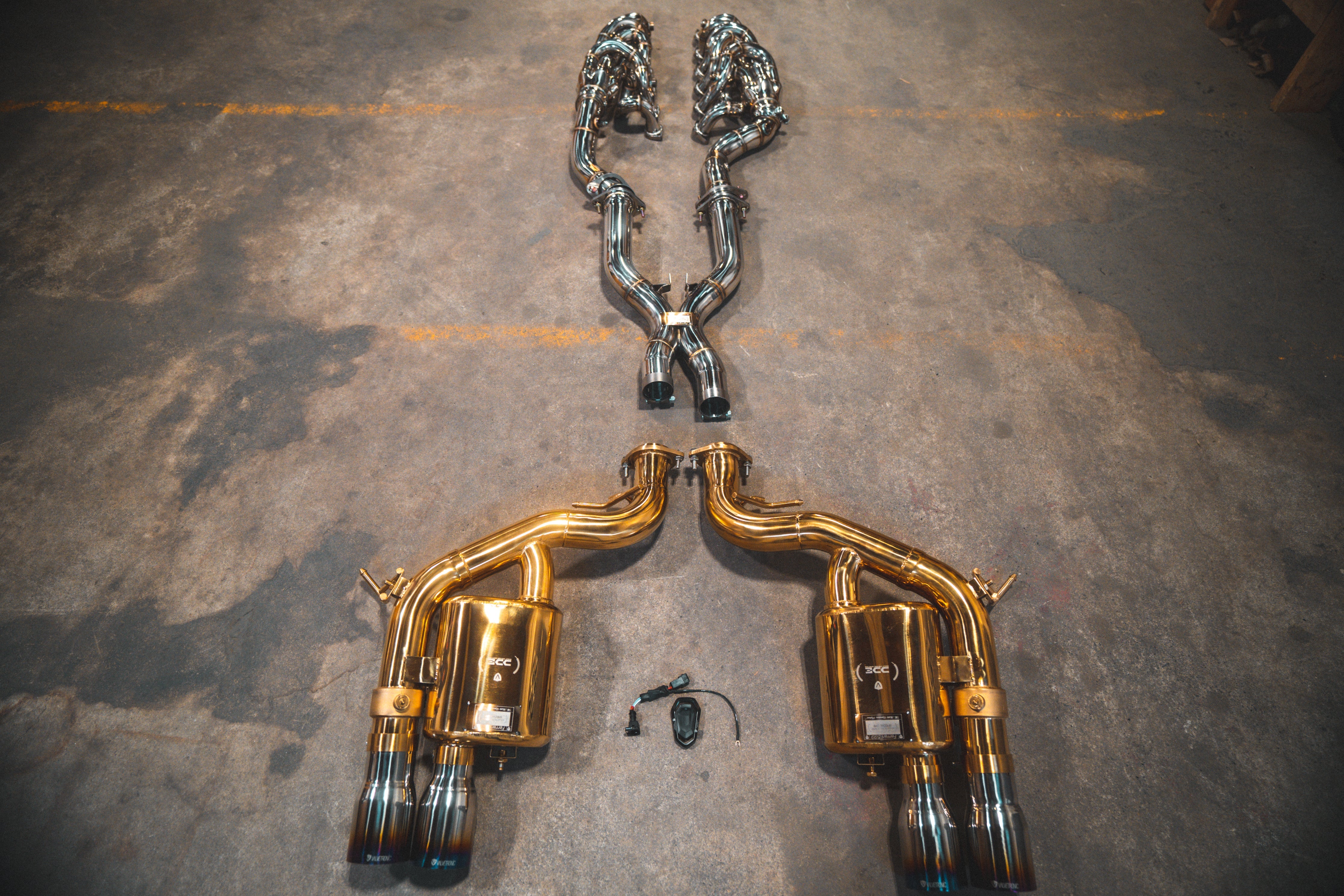 Valvetronic Ferrari 599 RACE F1 Valved Exhaust system