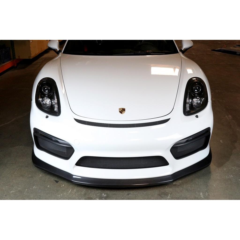 Deflector de aire delantero de fibra de carbono APR (Porsche 981 Cayman GT4 2015-2016)