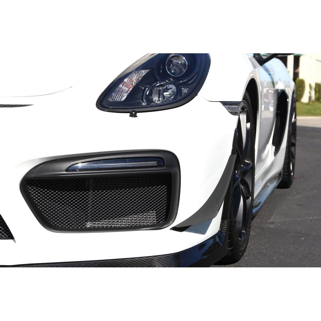APR Carbon Fiber Front Bumper Canards (2015-2016 Porsche 981 Cayman GT4)