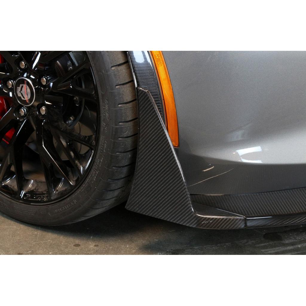 APR Carbon Fiber Front Bumper Canards and Spats (2014-2019 Chevrolet Corvette C7 Z06)