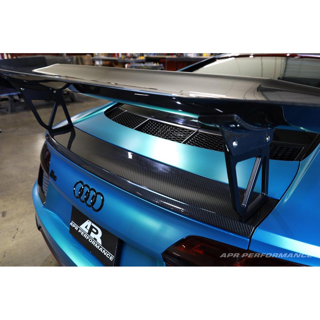 APR GTC-500 Carbon Fiber Adjustable Wing and Trunk Panel Replacement (2016-2022 Audi R8)