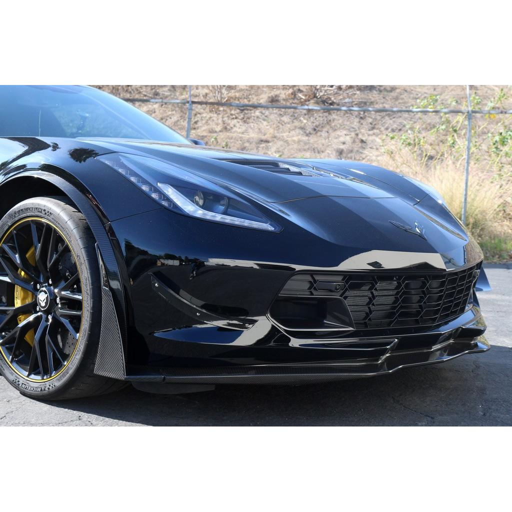 APR Carbon Fiber Front Bumper Canards and Spats (2014-2019 Chevrolet Corvette C7 Z06)
