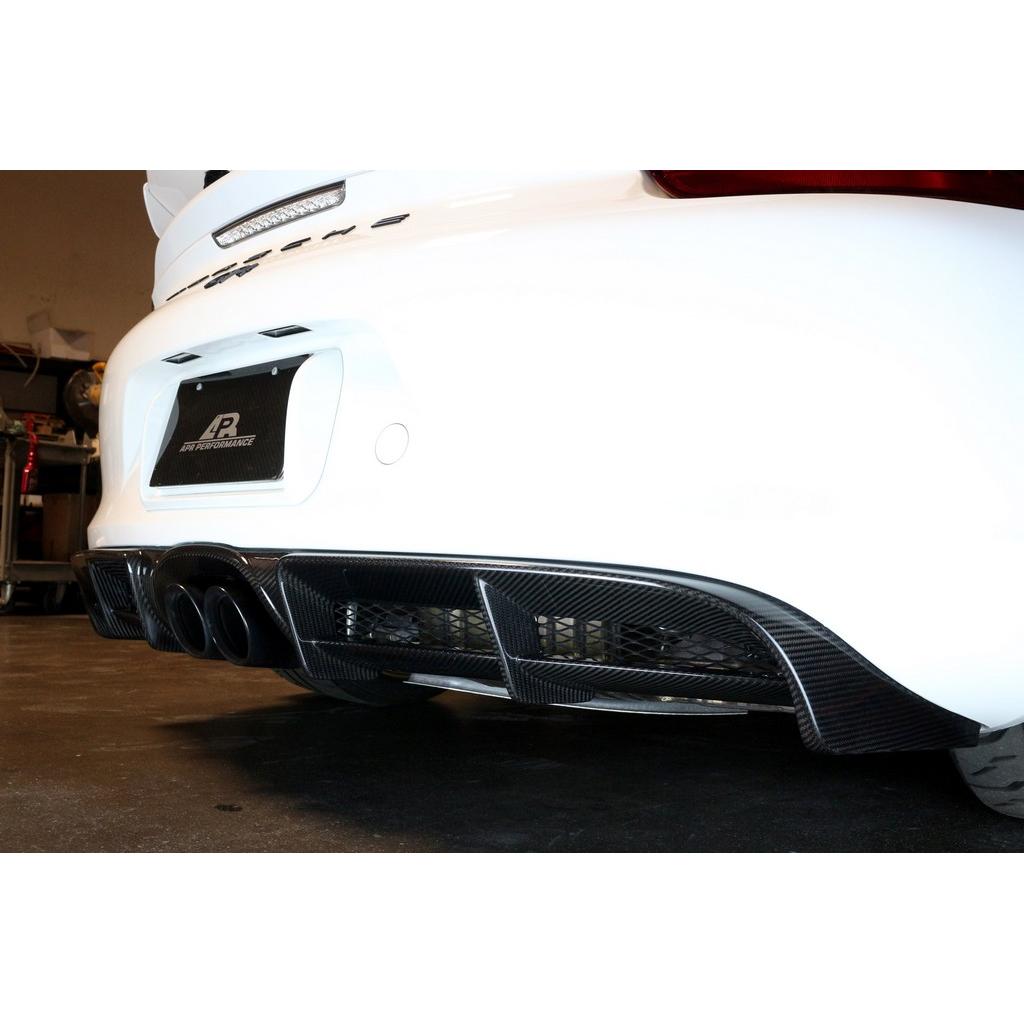 APR Carbon Fiber Rear Diffuser (2015-2016 Porsche 981 Cayman GT4)
