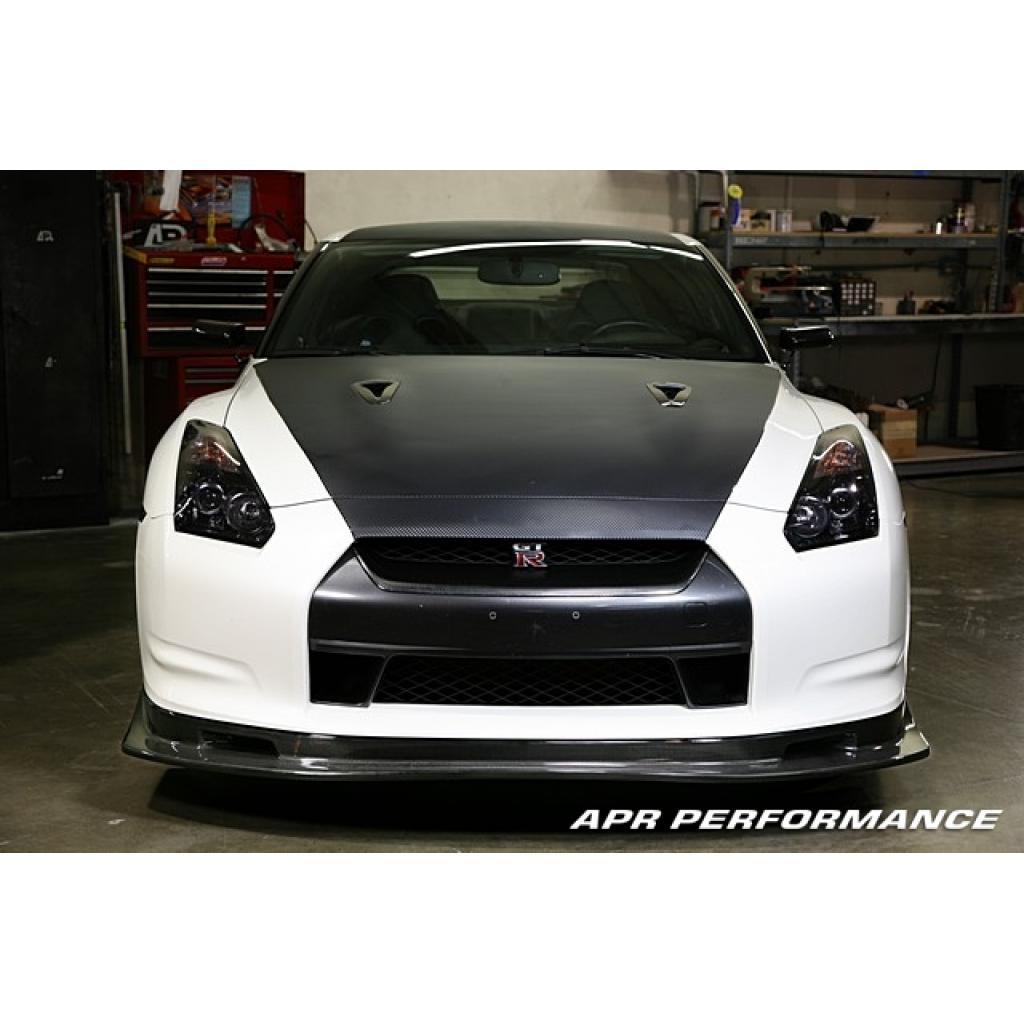 Deflector de aire delantero/borde de fibra de carbono APR (Nissan GTR R35 2008-2011)