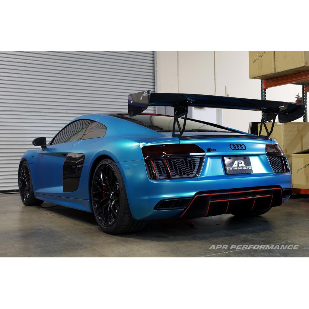 APR GTC-500 Carbon Fiber Adjustable Wing and Trunk Panel Replacement (2016-2022 Audi R8)