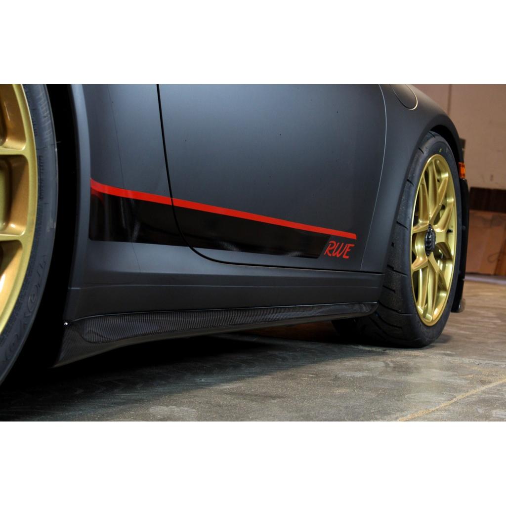 APR Carbon Fiber Side Rocker Extensions/ Side Skirt (2013-19 Porsche 991 GT3)
