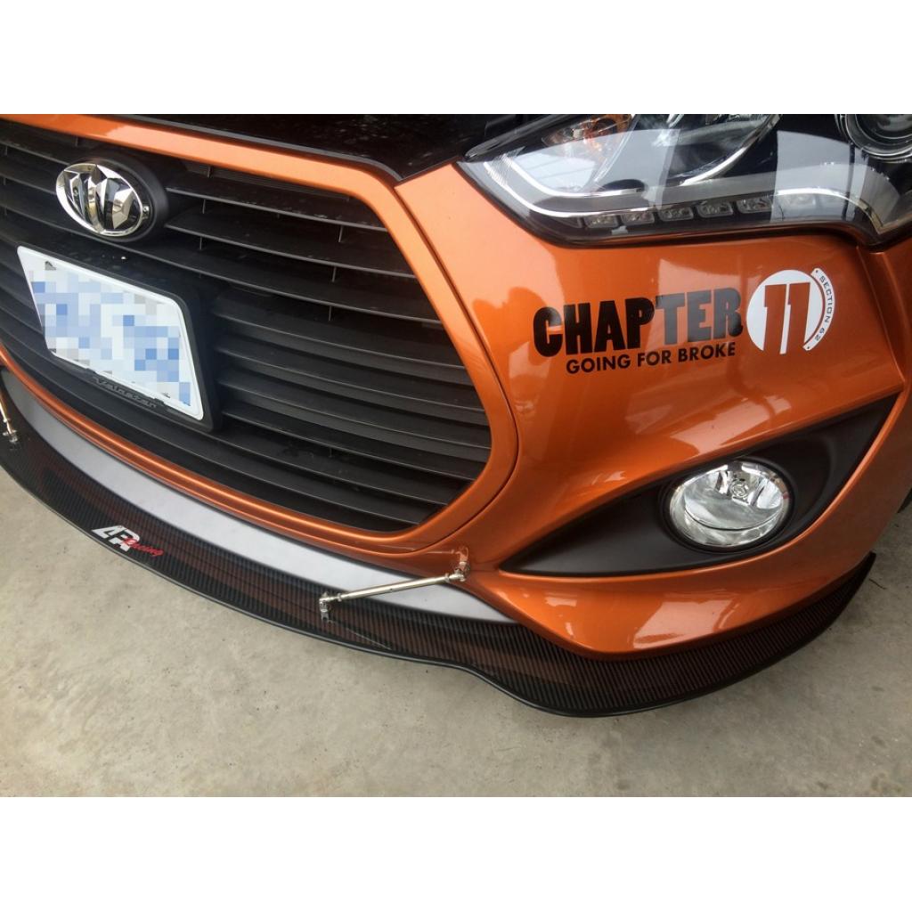 APR Carbon Fiber Front Wind Splitter (2013-2018 Hyundai Veloster)