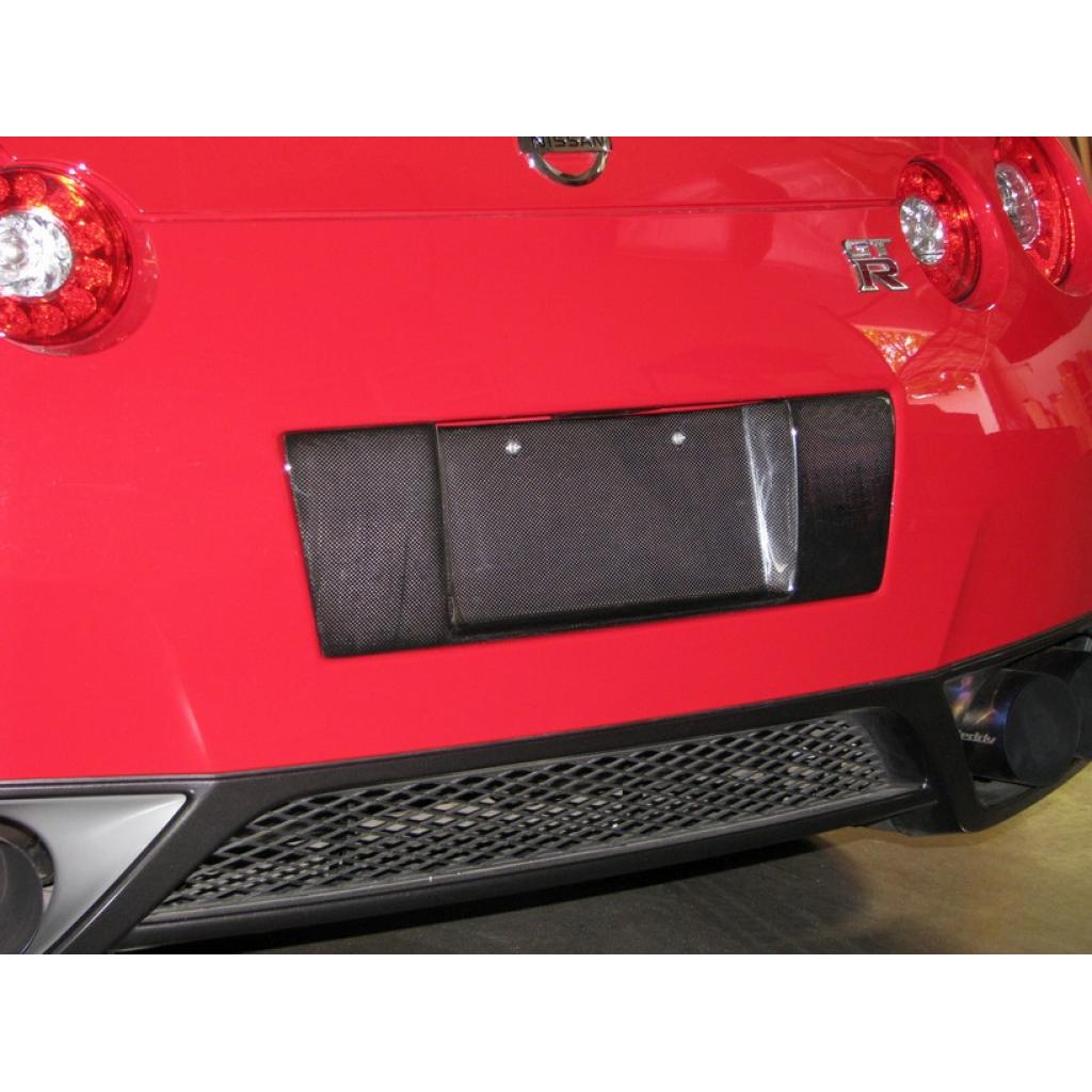APR Carbon Fiber License Plate Backing (2008-2011 Nissan GTR R35)