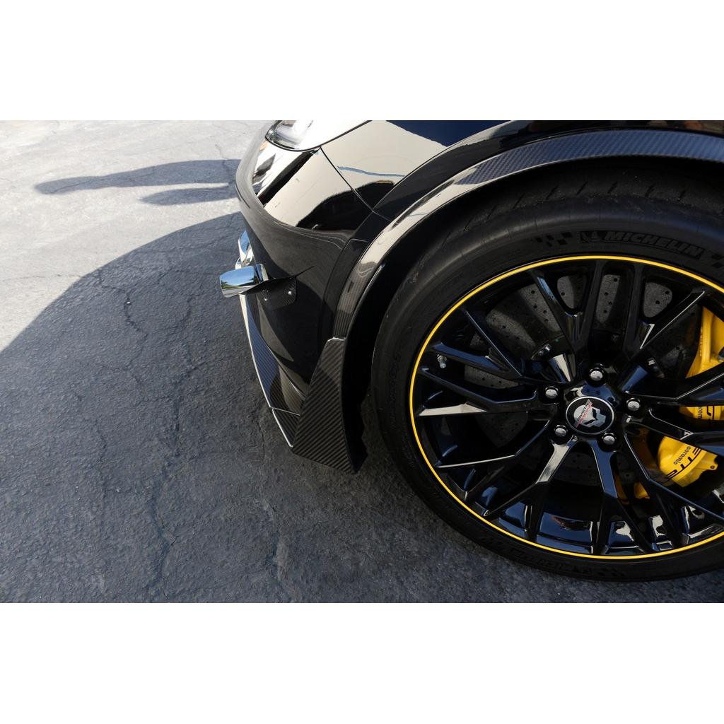 APR Carbon Fiber Front Bumper Canards and Spats (2014-2019 Chevrolet Corvette C7 Z06)