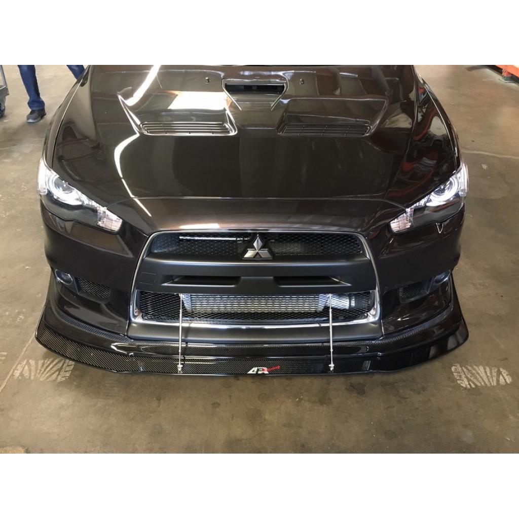 Divisor de viento delantero de fibra de carbono APR (Evo X 2008-2016 con borde APR)