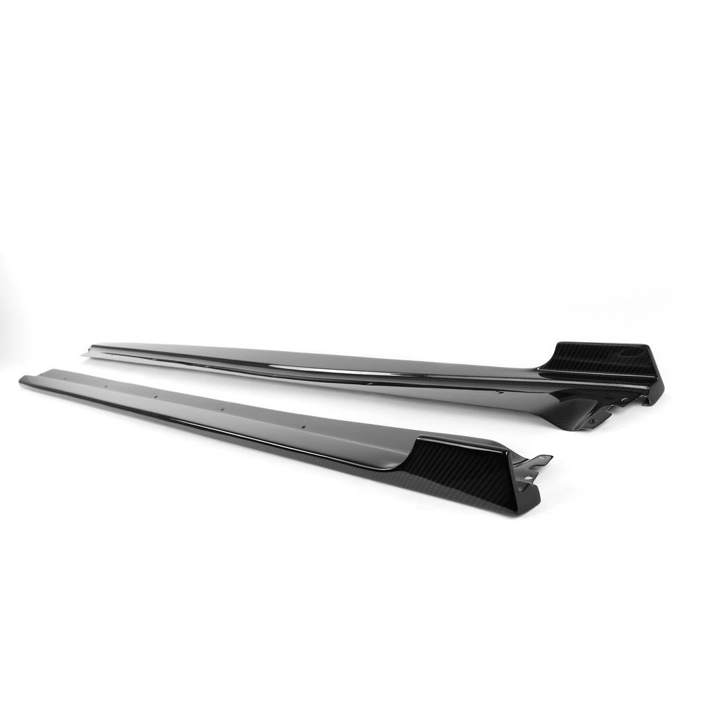 APR Carbon Fiber Side Rocker Extensions/ Side Skirt (2015-2016 Porsche 981 Cayman GT4)