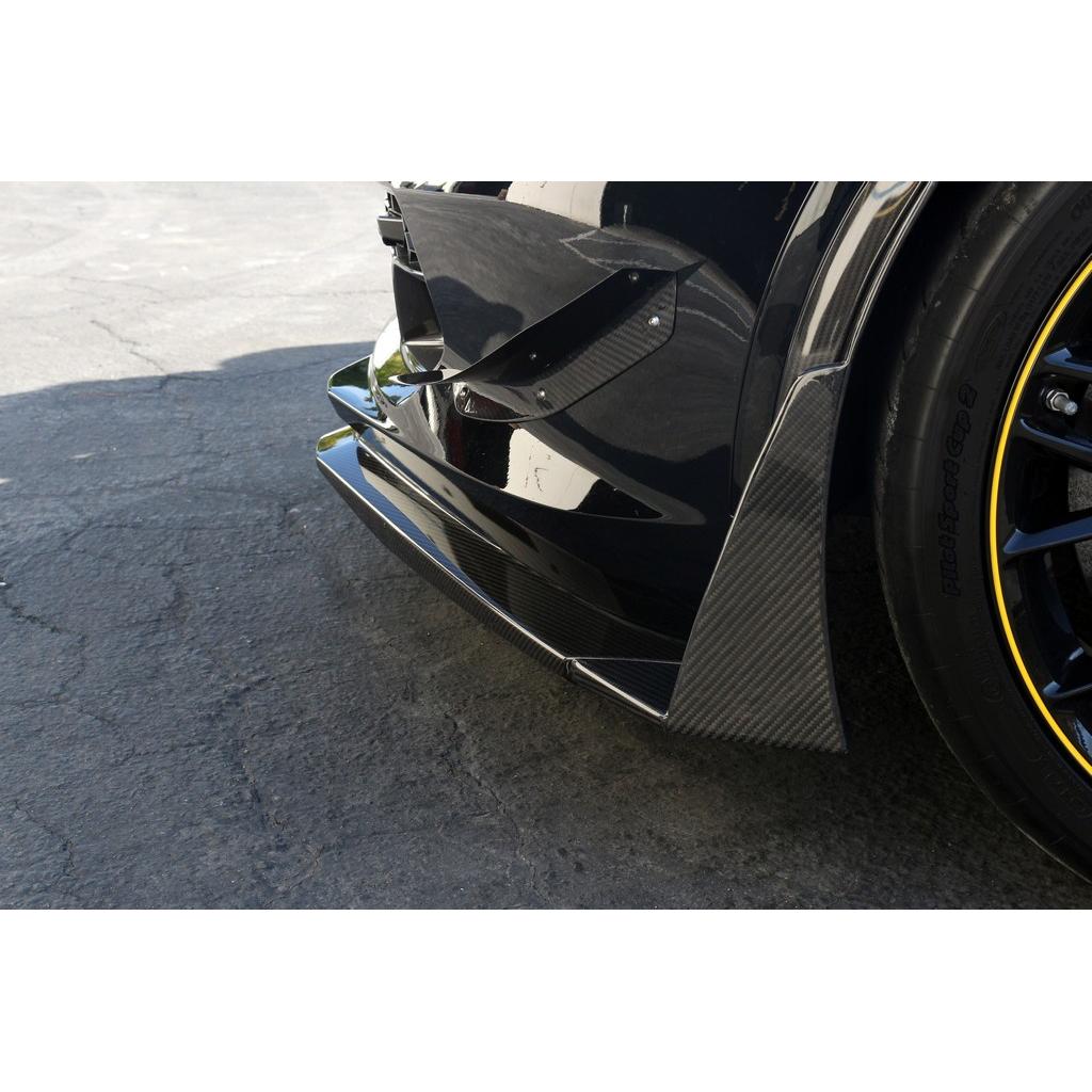 APR Carbon Fiber Front Bumper Canards and Spats (2014-2019 Chevrolet Corvette C7 Z06)