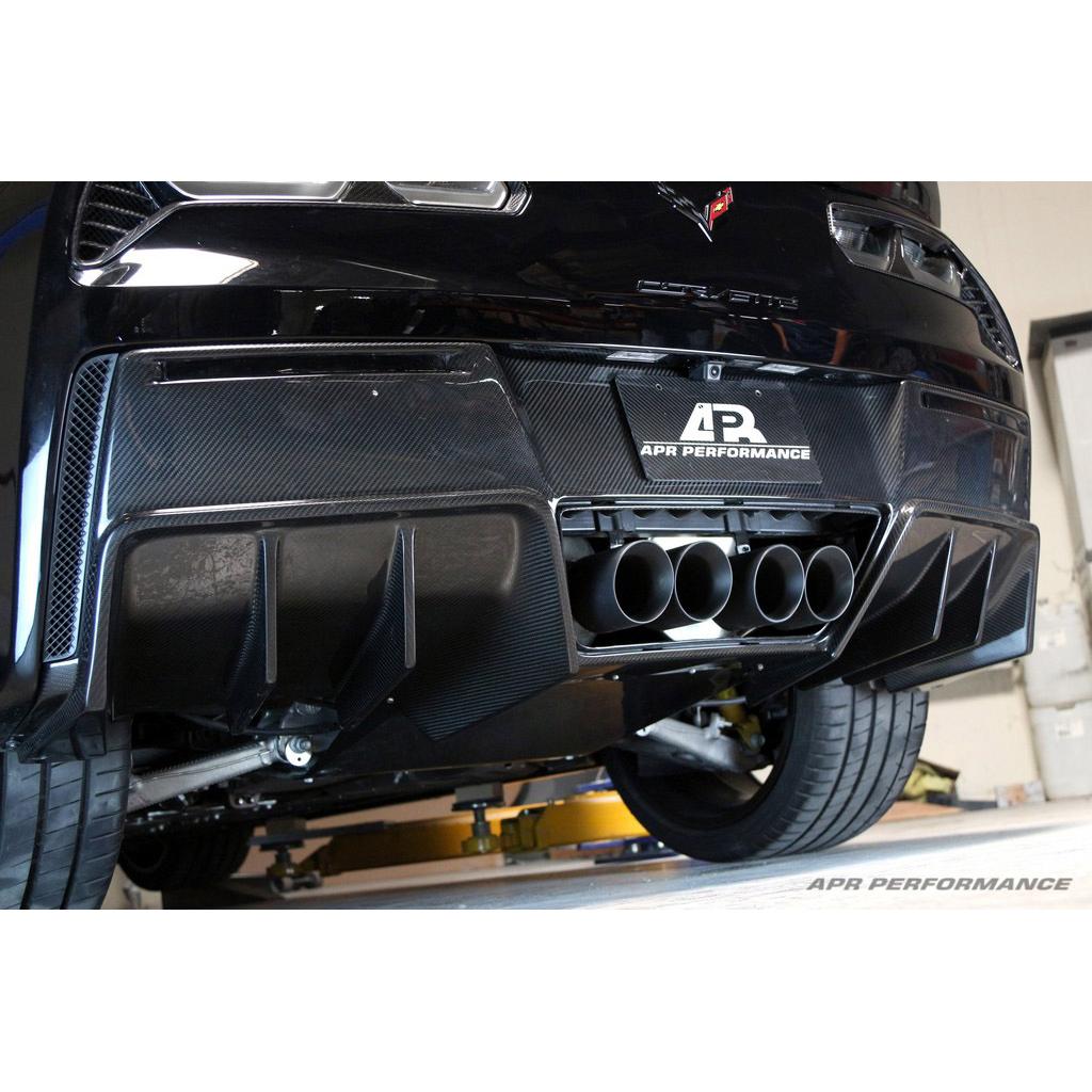 Difusor trasero de fibra de carbono APR versión 2 (Chevrolet Corvette C7 Stingray/Z06 2014-2019)