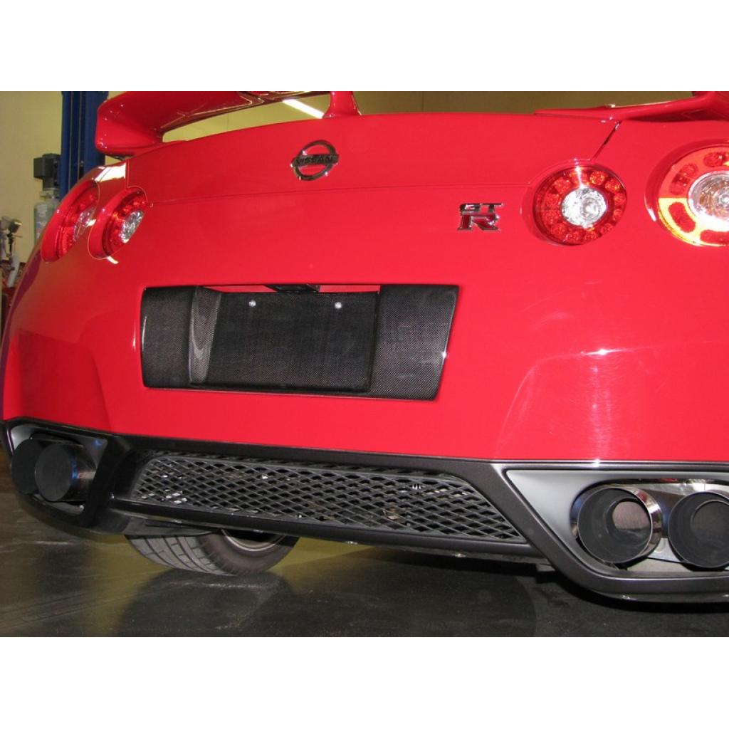 APR Carbon Fiber License Plate Backing (2008-2011 Nissan GTR R35)