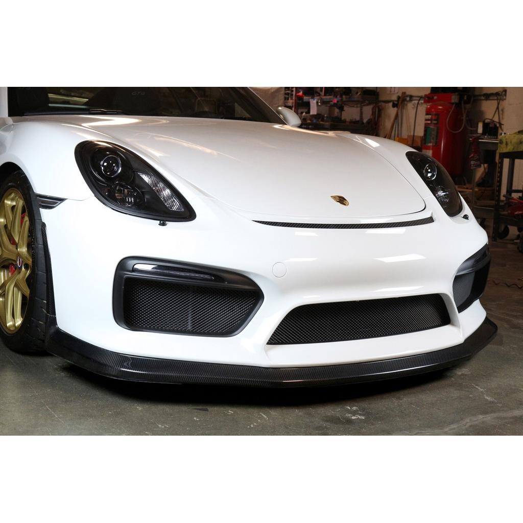 Deflector de aire delantero de fibra de carbono APR (Porsche 981 Cayman GT4 2015-2016)
