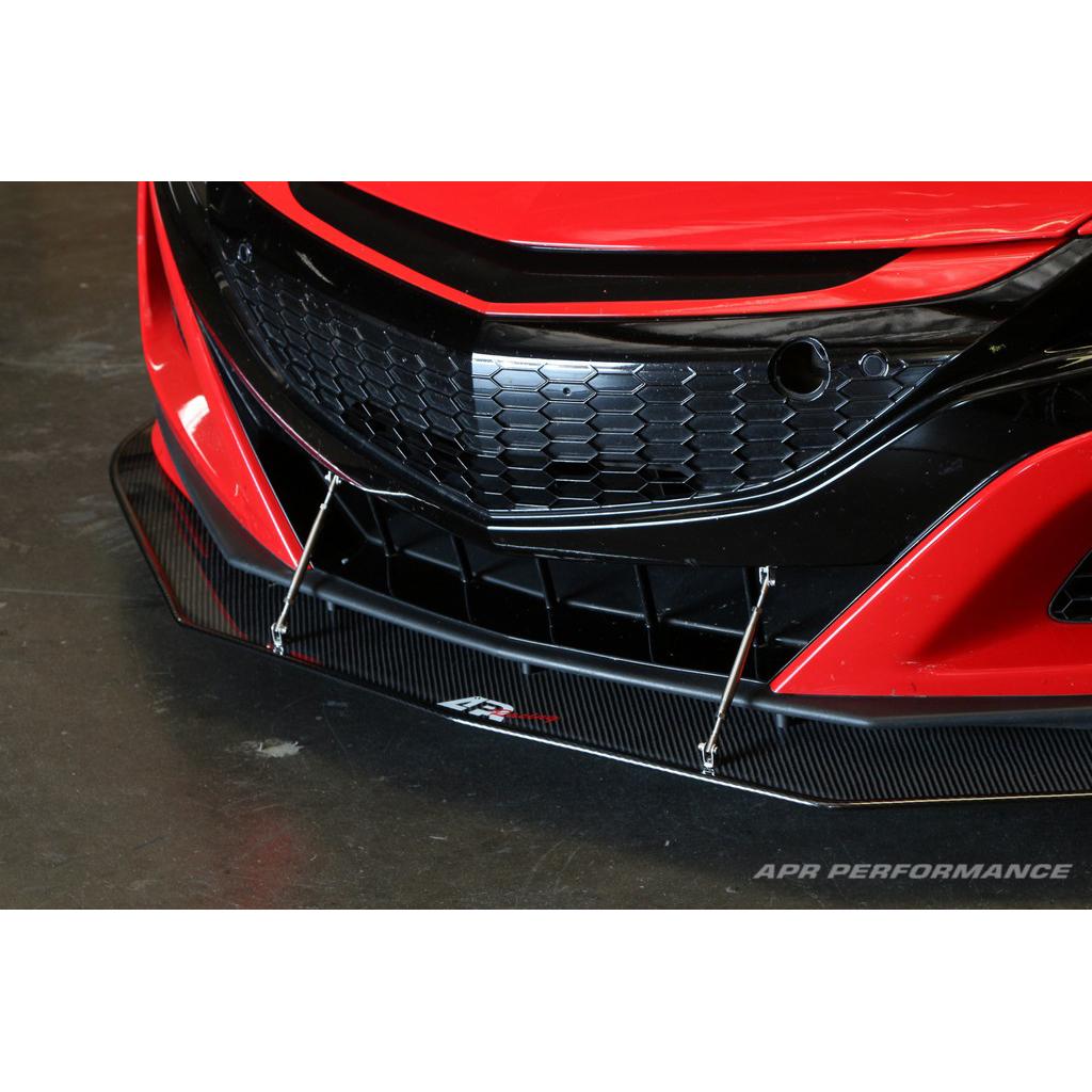 APR Stock Bumper Carbon Fiber Front Wind Splitter (2016-2022 Acura NSX)