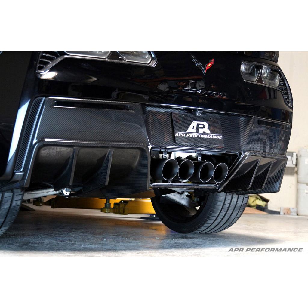 Difusor trasero de fibra de carbono APR versión 2 (Chevrolet Corvette C7 Stingray/Z06 2014-2019)