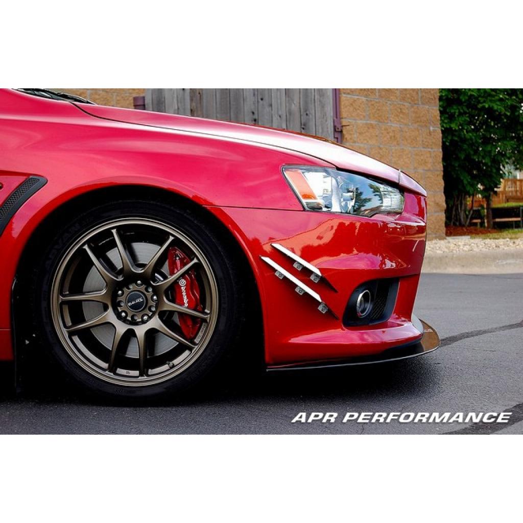 APR Stock Bumper Carbon Fiber Front Wind Splitter (2008-2016 Evo X)
