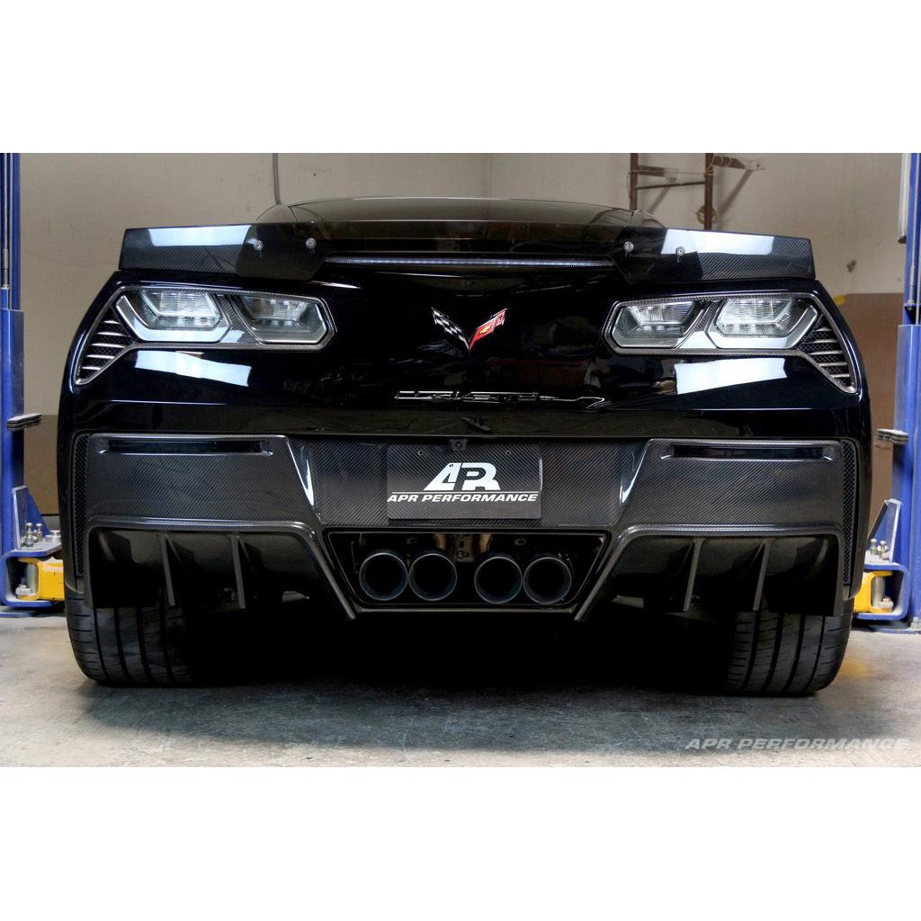 Difusor trasero de fibra de carbono APR versión 2 (Chevrolet Corvette C7 Stingray/Z06 2014-2019)