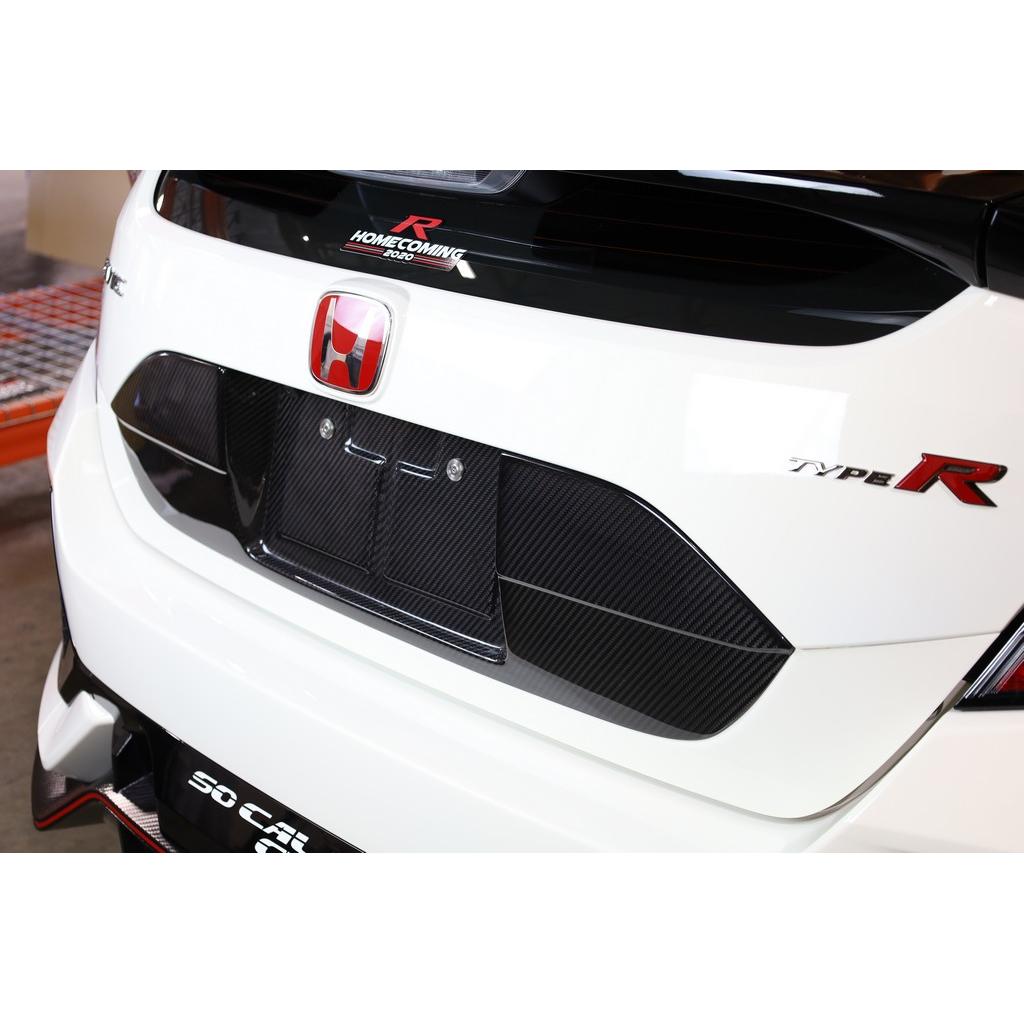 APR Carbon Fiber License Plate Backing (2017-2021 Honda FK8 Civic Type R)
