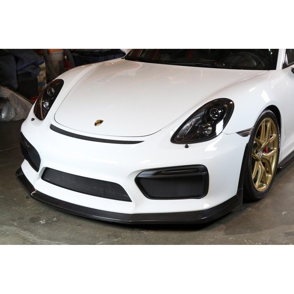 Deflector de aire delantero de fibra de carbono APR (Porsche 981 Cayman GT4 2015-2016)