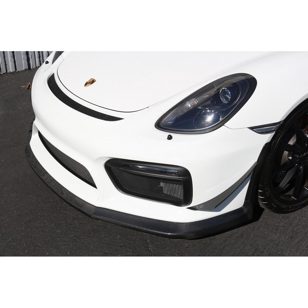 APR Carbon Fiber Front Bumper Canards (2015-2016 Porsche 981 Cayman GT4)