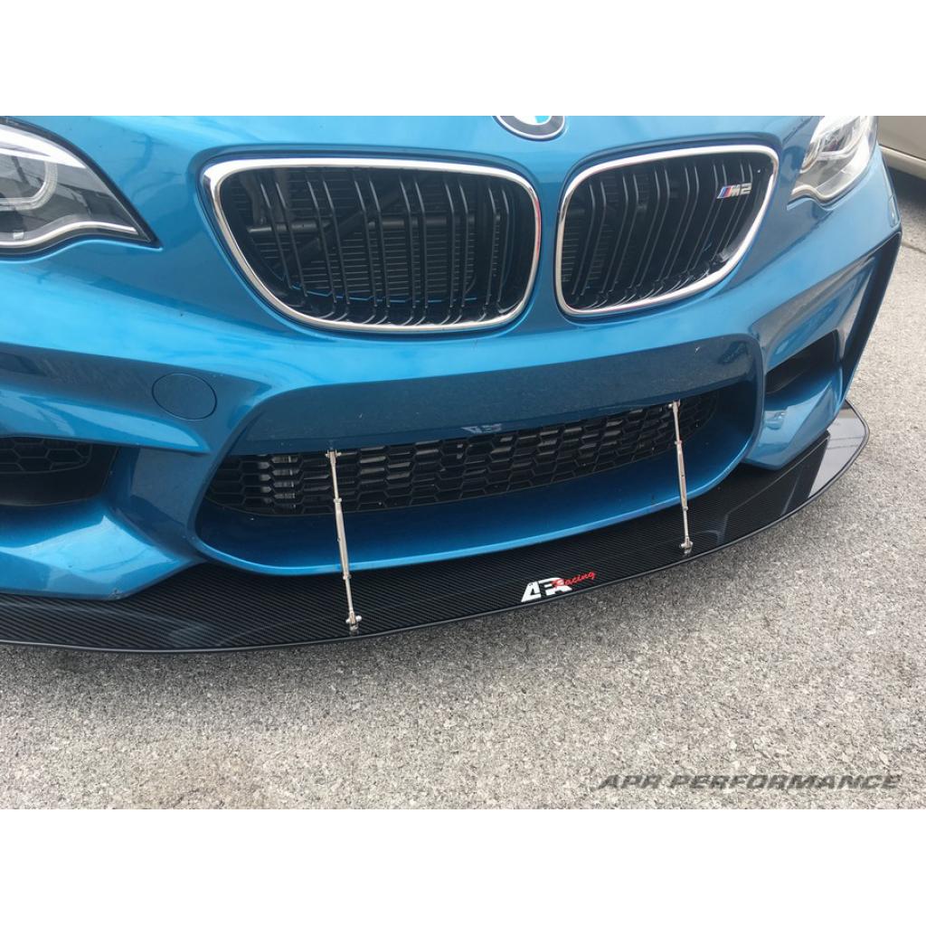 Divisor de viento delantero de fibra de carbono para parachoques APR (BMW F87 M2 2016-2021)