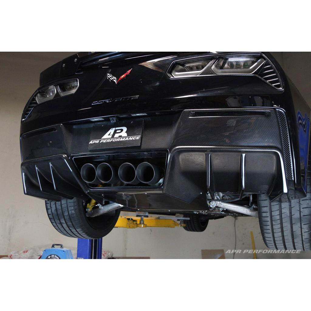 Difusor trasero de fibra de carbono APR versión 2 (Chevrolet Corvette C7 Stingray/Z06 2014-2019)
