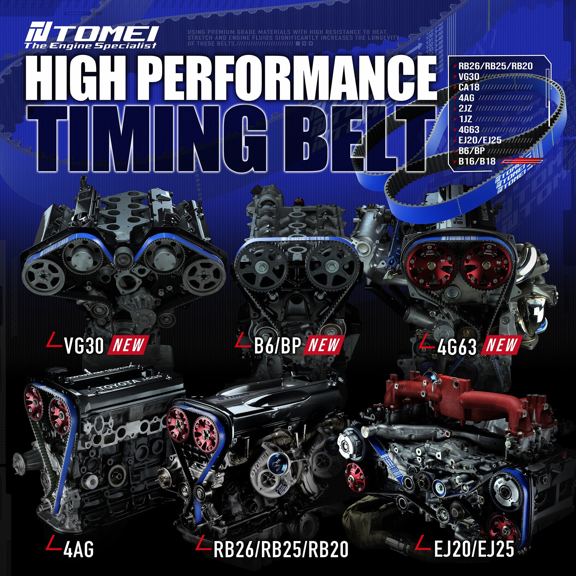 Tomei Timing Belt B6-Ze/Bp-Ze/Bp-Ve