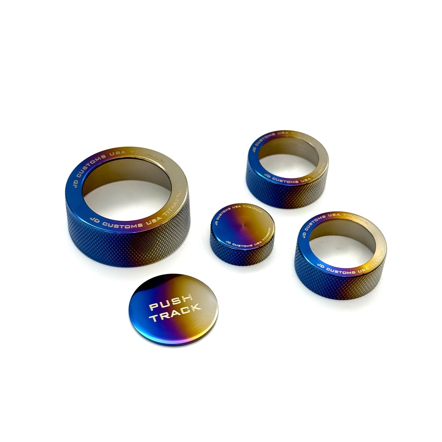 JDC Titanium Control Knob Rings (23+ GR Corolla) - JD Customs U.S.A