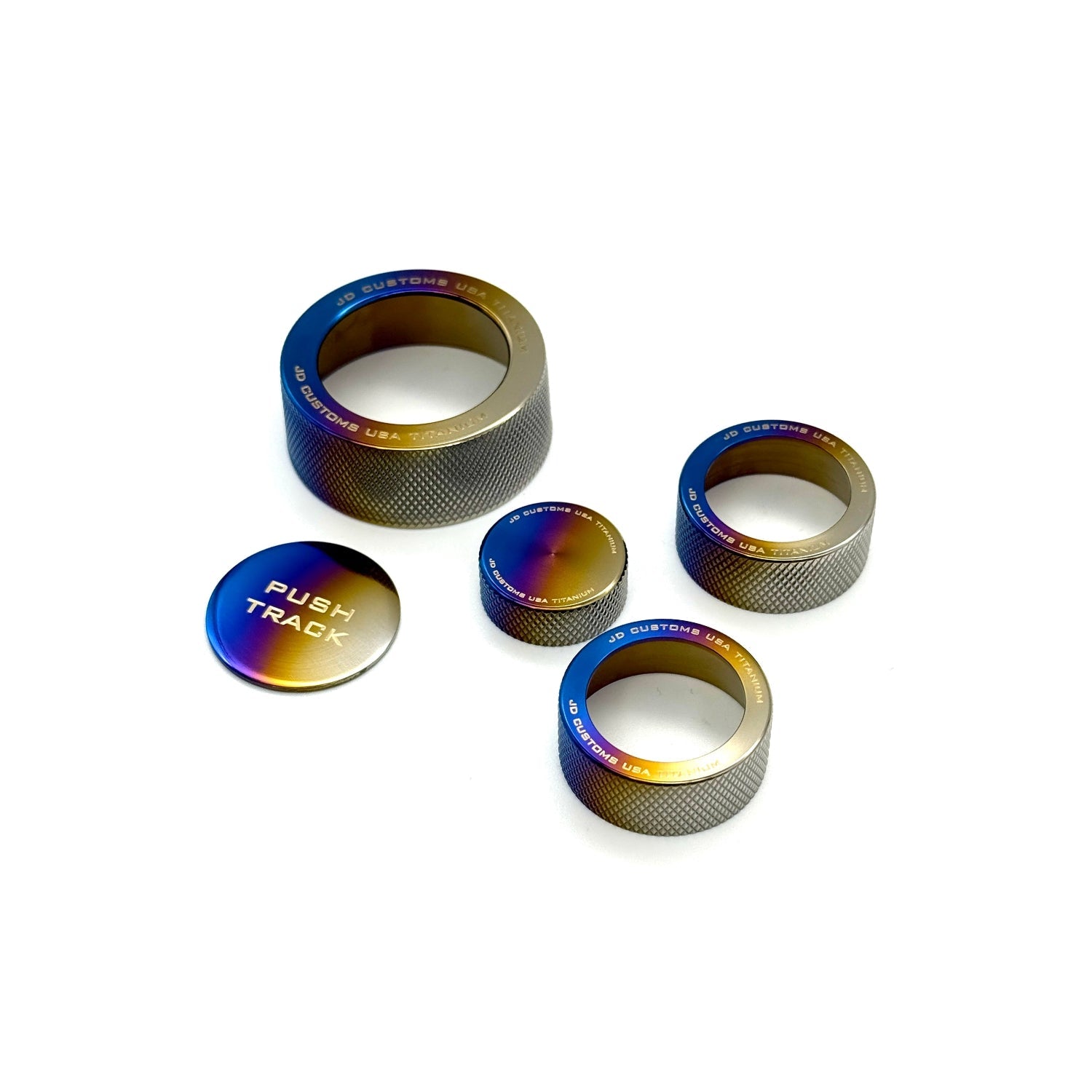 JDC Titanium Control Knob Rings (23+ GR Corolla) - JD Customs U.S.A