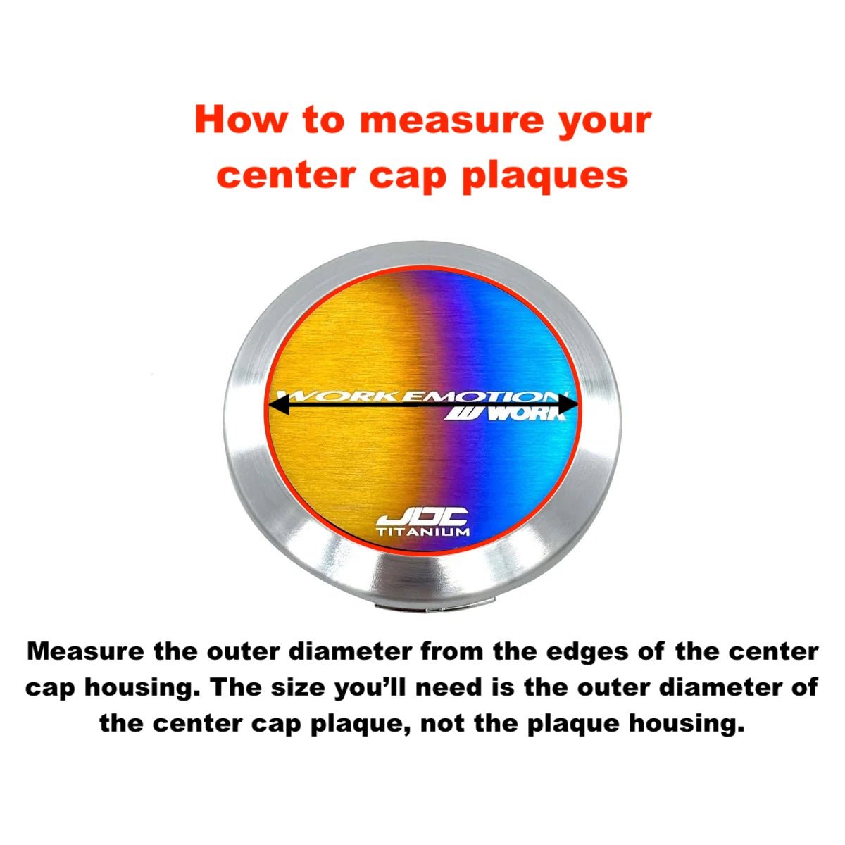 JDC Titanium Custom Wheel Center Cap Plaques - JDC Titanium