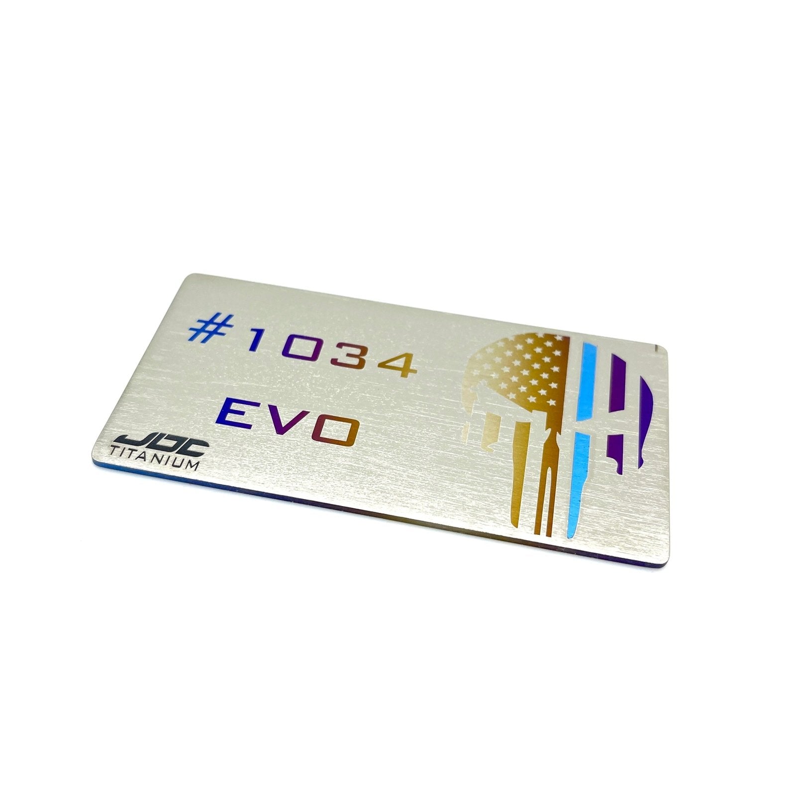 JDC Titanium Custom Badges