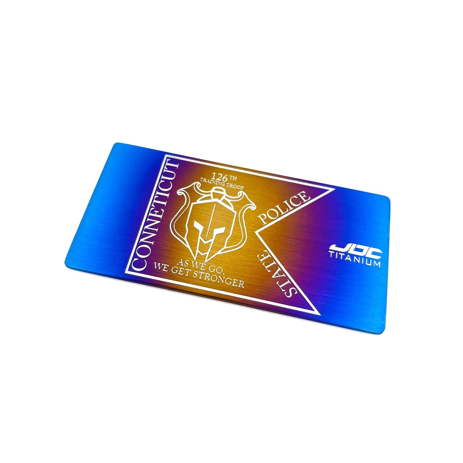JDC Titanium Custom Badges