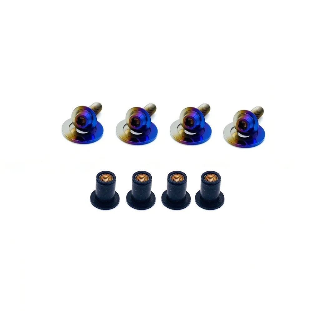 JDC Titanium Headlight / Bumper Area Plastic Pop Clip Replacement Hardware Kit | 2023+ Acura Integra A-Spec