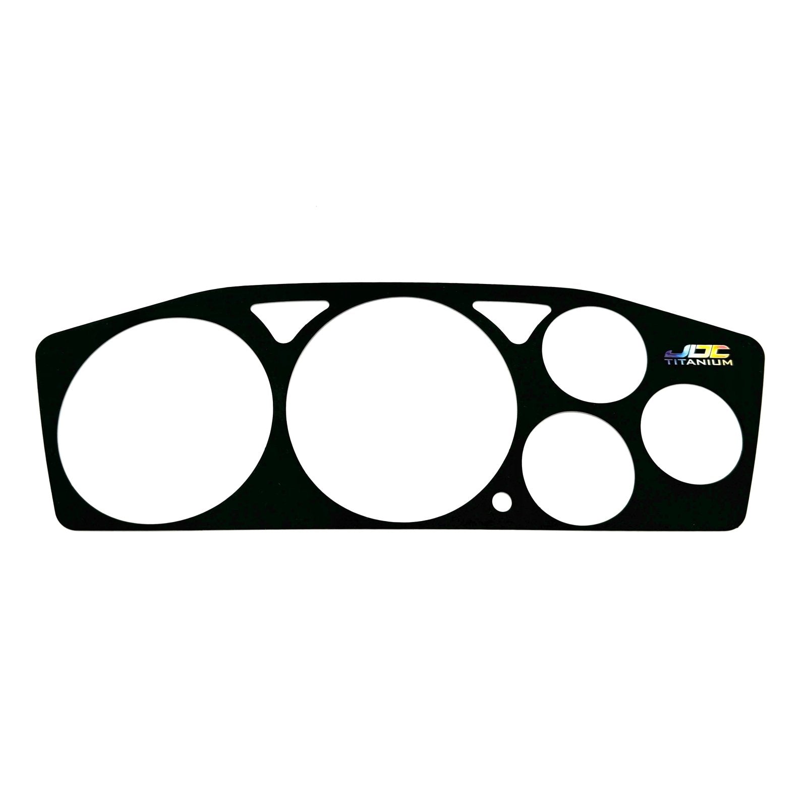 JDC Titanium Gauge Cluster Overlay (Evo 7/8/9) - JD Customs U.S.A