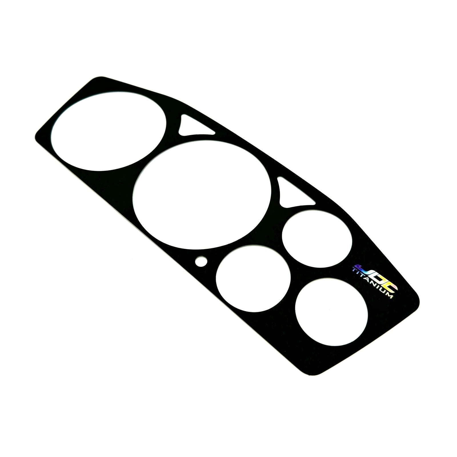 JDC Titanium Gauge Cluster Overlay (Evo 7/8/9) - JD Customs U.S.A
