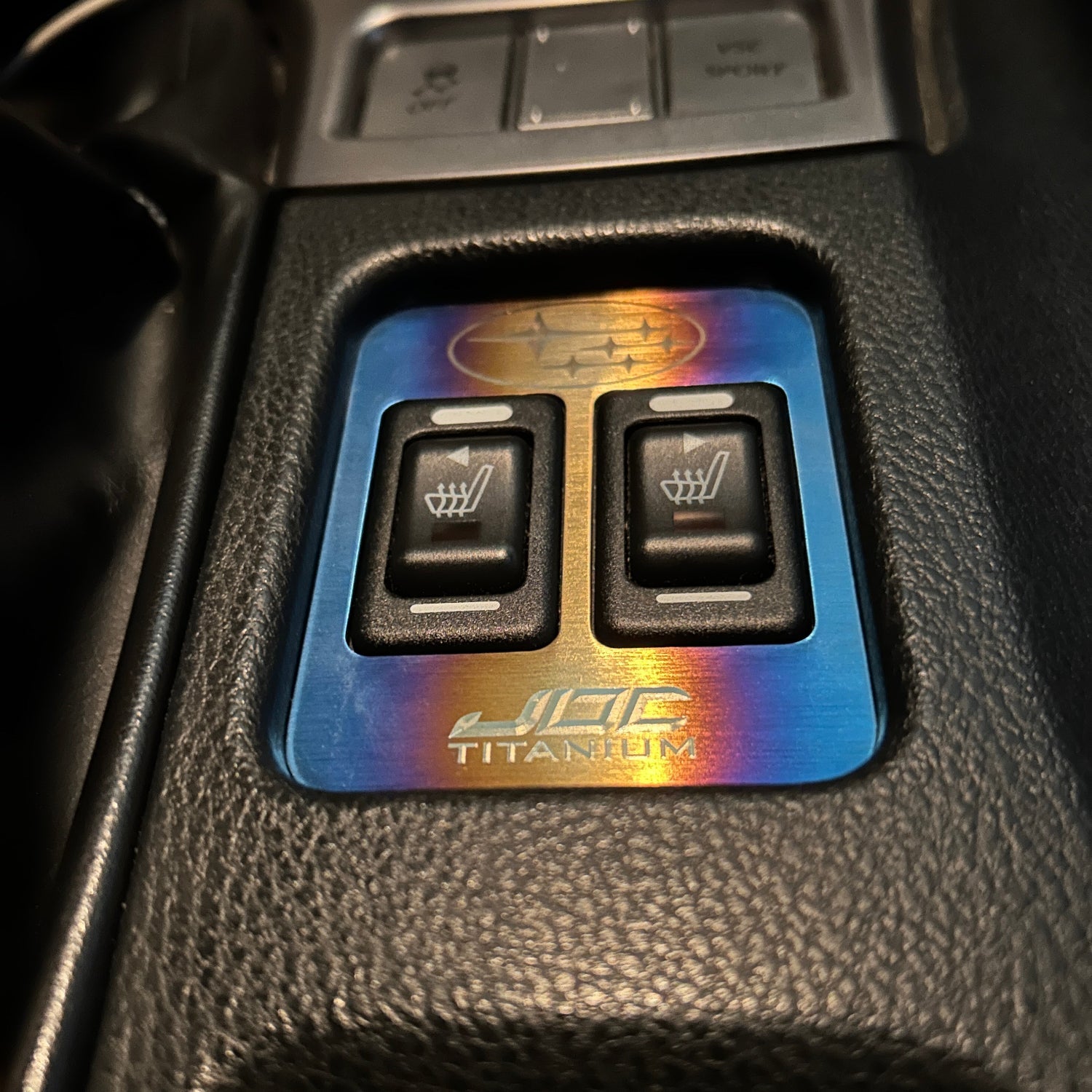 JDC Titanium Heated Seat Control Bezel (13 - 21 FRS/BRZ/86) - JD Customs U.S.A