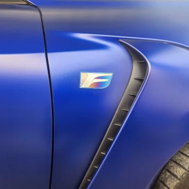 JDC Titanium Lexus "F" Badge (Engine Cover/Fenders/Trunk) - JD Customs U.S.A