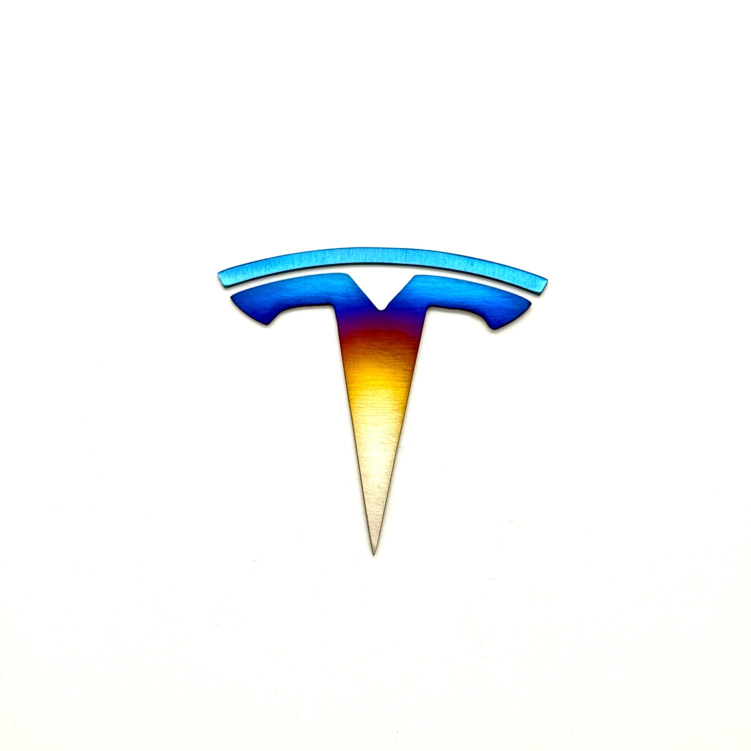 JDC Titanium "Tesla" Badge - JD Customs U.S.A