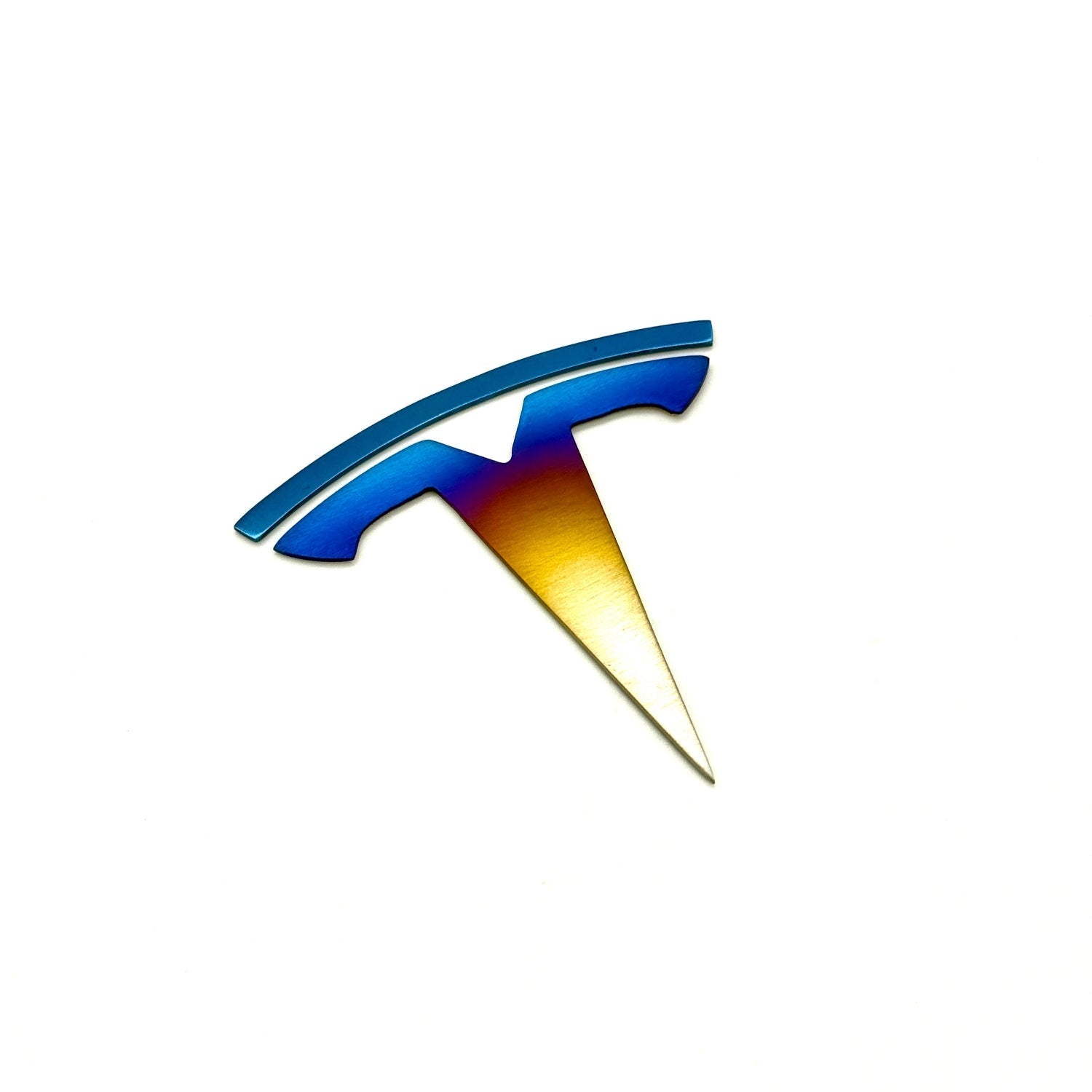 JDC Titanium "Tesla" Badge - JD Customs U.S.A