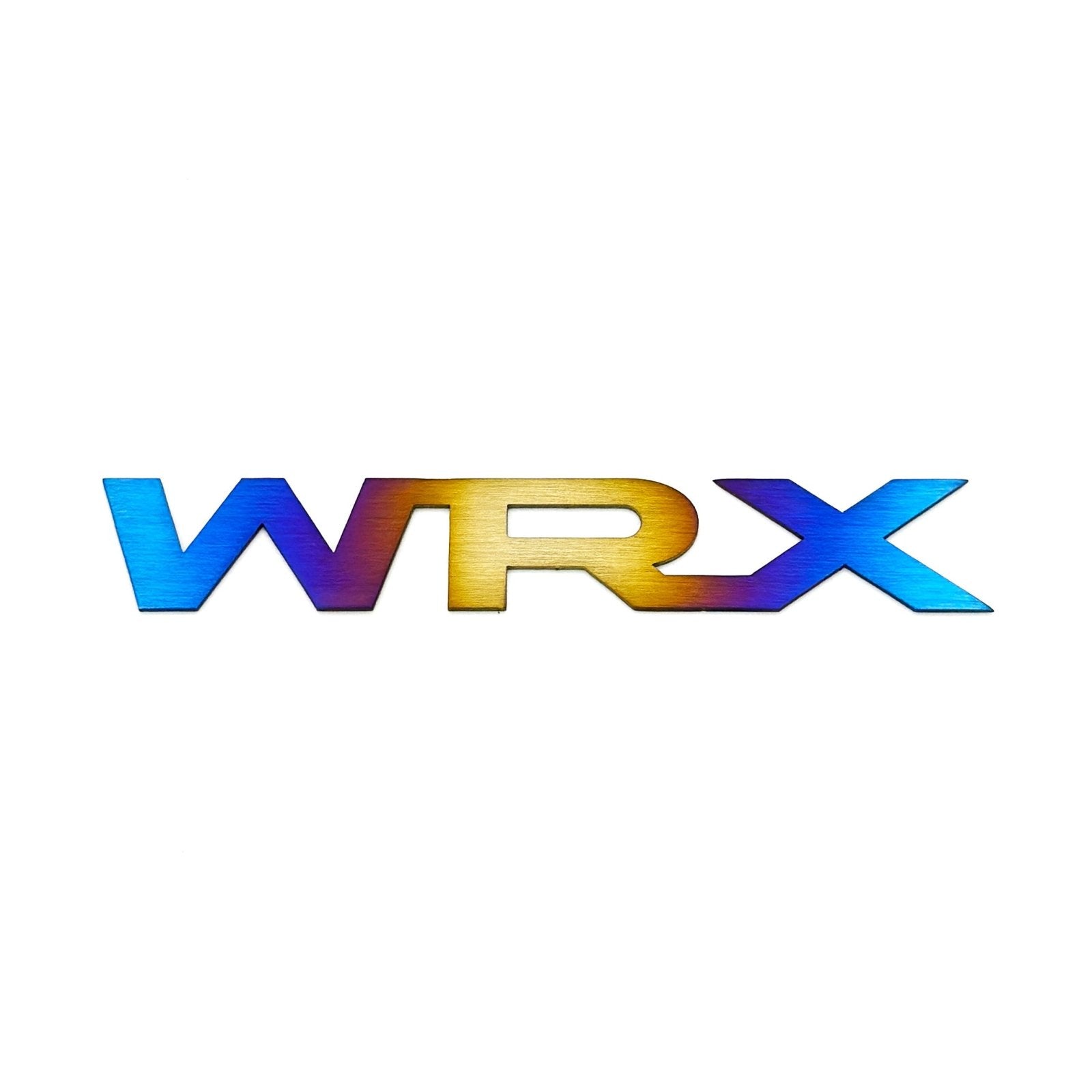 JDC Titanium "WRX" Trunk Badge (15+ WRX) - JD Customs U.S.A