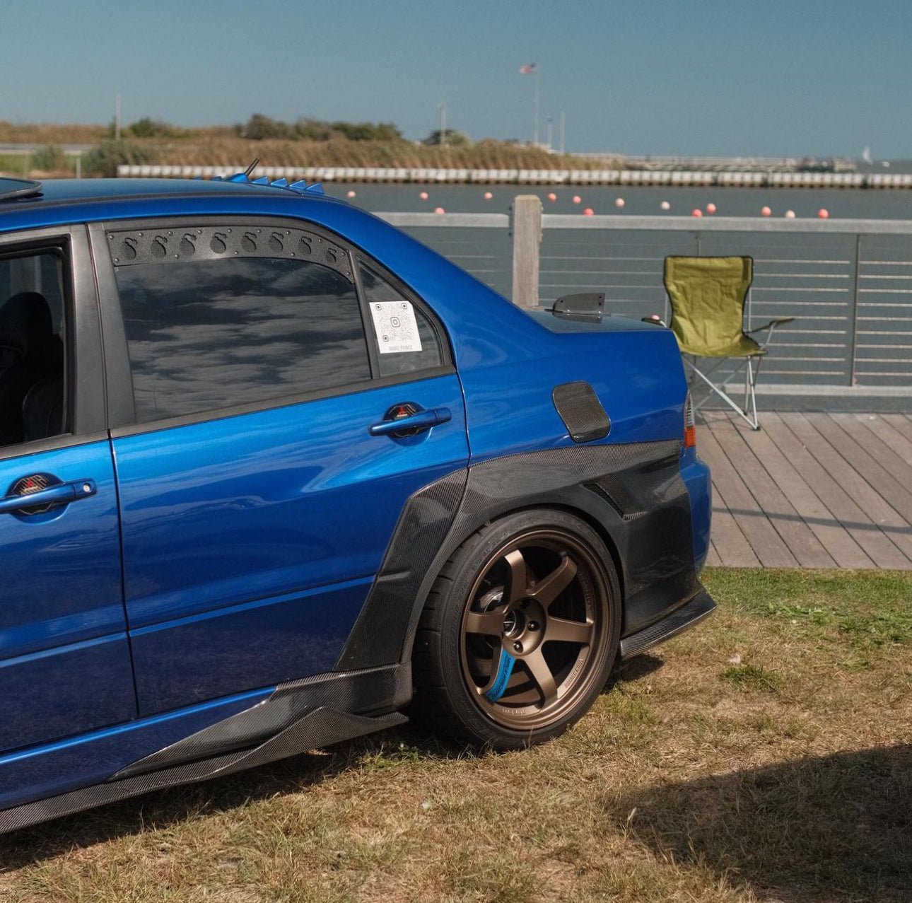 JDC Voltex Style Carbon Fiber Rear Wide Body Flares (Evo 7/8/9) *Special Order* - JDC Body