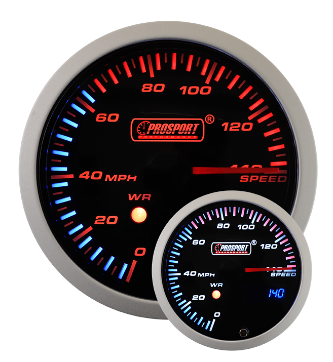 Prosport 3-1/3" JDM Electrical Speedometer With Peak/Warning