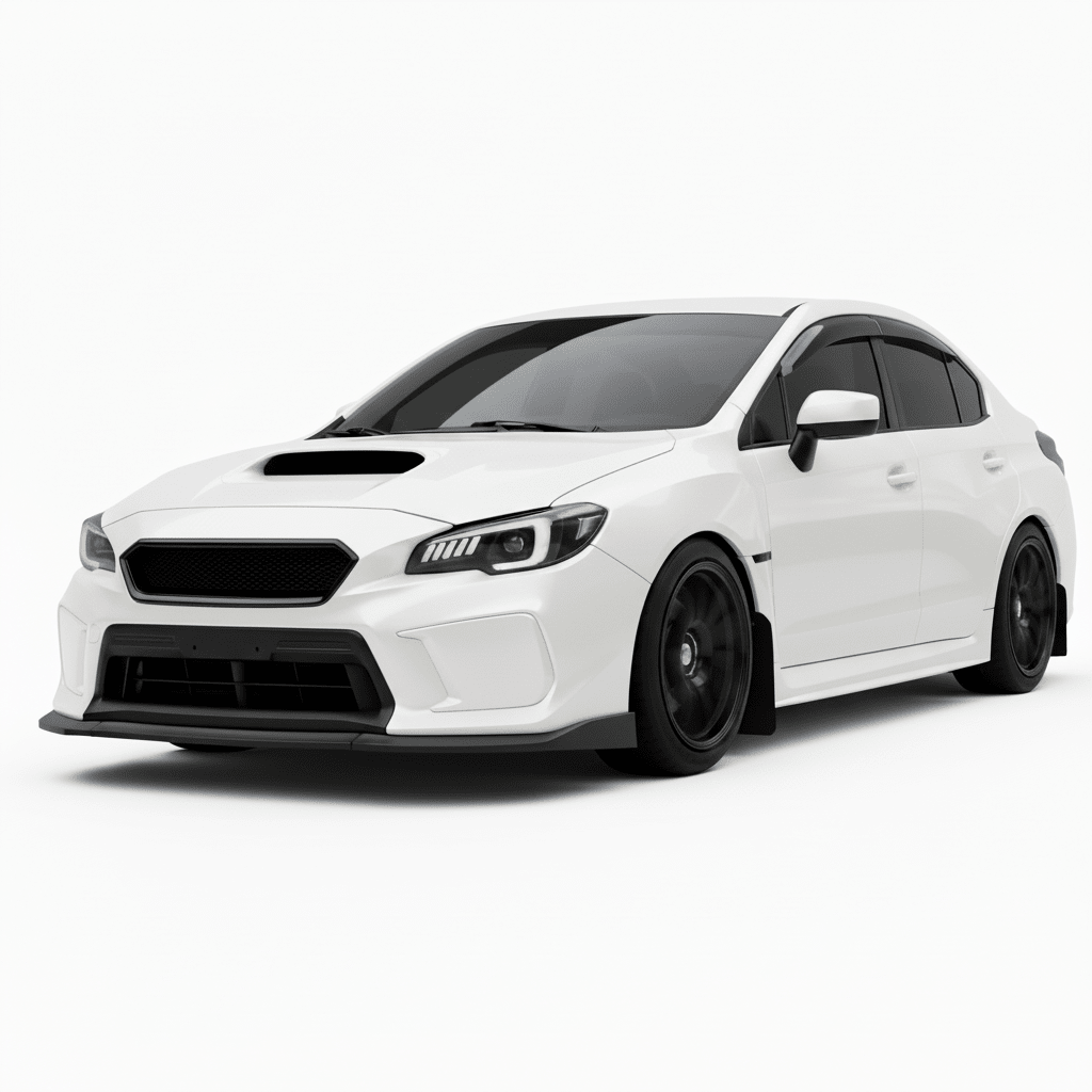 JDMuscle CS Style V2 Front Bumper Grille-Paint Matched/Gloss Black (18-21 WRX/STI)