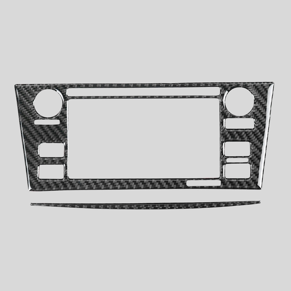 Radio de fibra de carbono JDMuscle WRX/STI serie P&S 2016-18 con molduras para pantalla táctil | JDM-WRX15-PS-015016