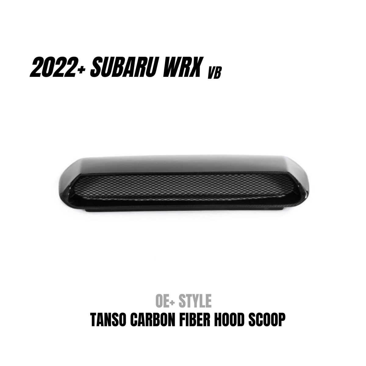 Toma de aire de fibra de carbono JDMuscle para capó - OE+/ Estilo abultado (Subaru WRX 2022-2025)